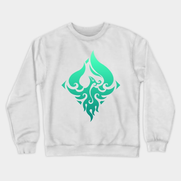 Genshin Impact Xiao Emblem Crewneck Sweatshirt by GachaSlave